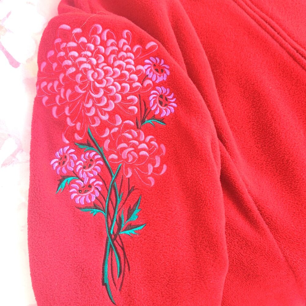 Bob Macke Wearable Art Burgundy Embroidered Jacket, Size XL - Picture 2 of 2